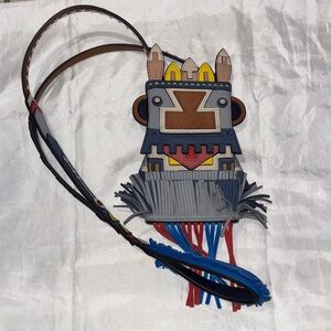 RARE Tory Burch 2015 Kachina Doll Collection leather crossbody bag
